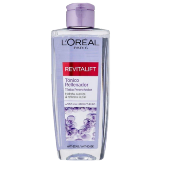 L’Oréal Revitalift Filler Toner – drogeryjne toniki nawilżające z kwasem hialuronowym 1,5%